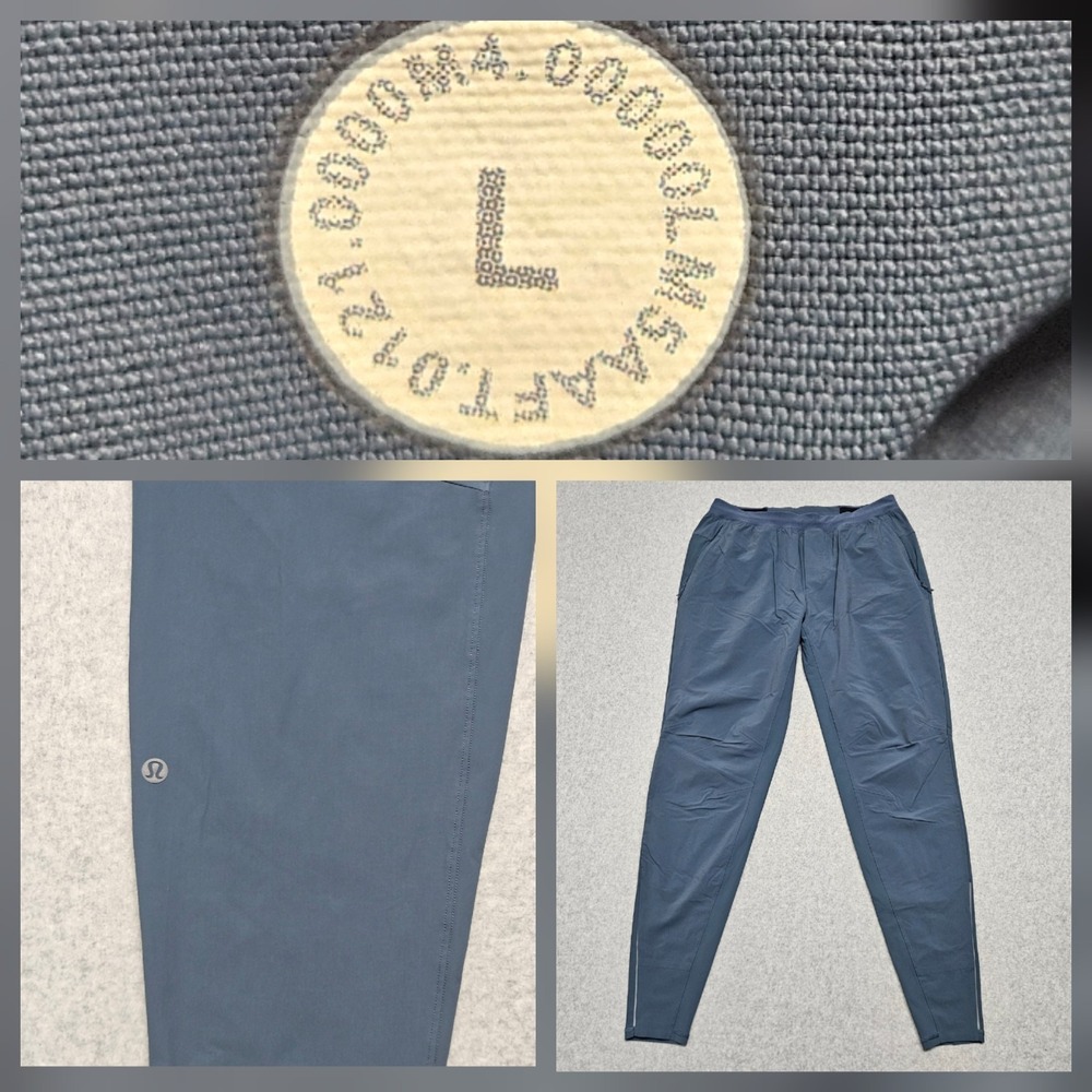 Lululemon Mens Surge Hybrid Athletic Joggers Pants 31" Iron Blue Size L